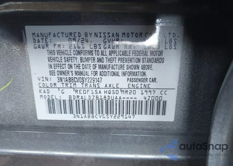 2025 Nissan Sentra Sv z USA, uszkodzony, nr VIN 3N1AB8CV0SY229147